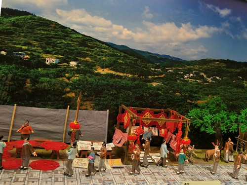 古代春節(jié)場景復原模型