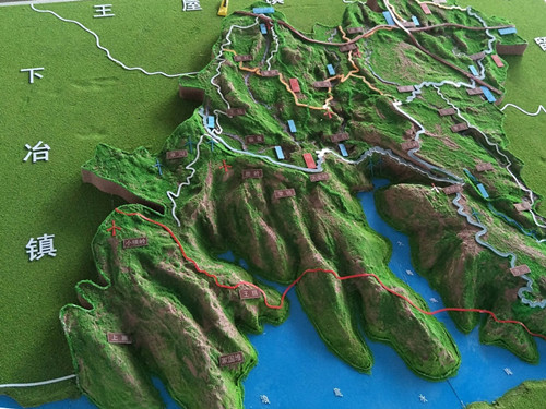 河南王屋山城鎮(zhèn)地形圖模型