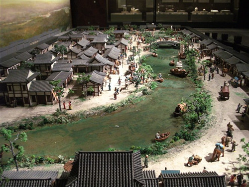 古代城鎮(zhèn)生活場(chǎng)景復(fù)原模型