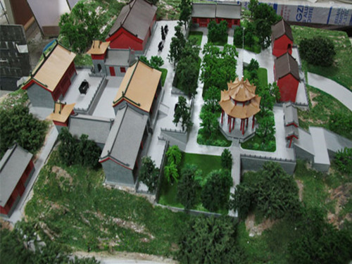 旅游景區(qū)道觀沙盤模型
