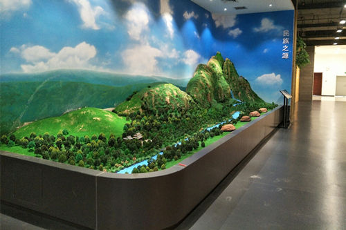 民族之源旅游景區(qū)地形圖模型