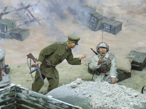戰(zhàn)爭中通訊兵場景復原模型