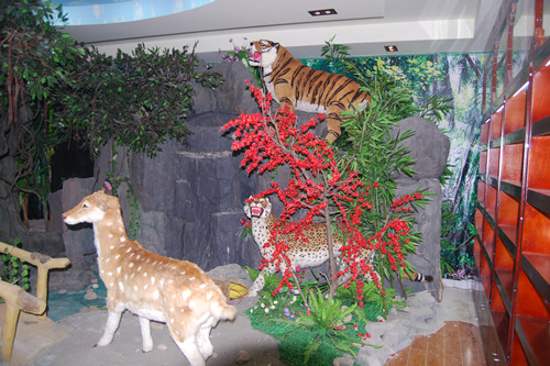 動物園微縮假山模型