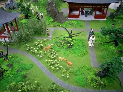 園林景觀場景復(fù)原模型