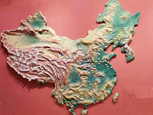 紀念館戰(zhàn)爭地形沙盤模型