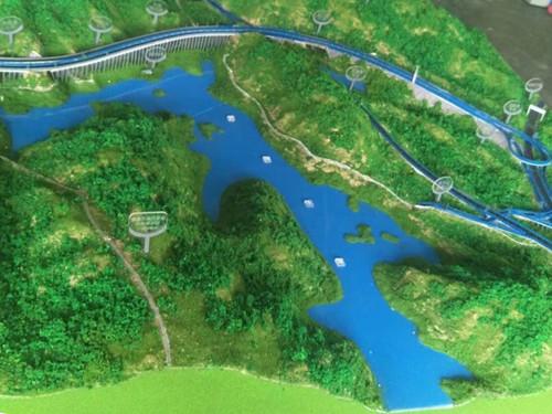 高架橋地形沙盤模型